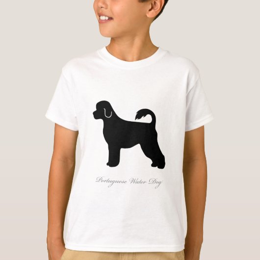 Portugiesische Wasser-HundeSilhouette T-Shirt (Vorderseite)