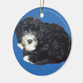 Portugiesische Wasser-Hundeverzierung Keramikornament (Links)