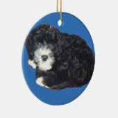 Portugiesische Wasser-Hundeverzierung Keramikornament (Rechts)