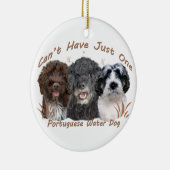 Portugiesische Wasser-Hundeverzierungen Keramikornament (Rechts)