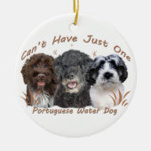 Portugiesische Wasser-Hundeverzierungen Keramikornament (Vorne)