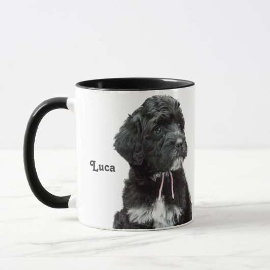 Portugiesische Wasser-Hundewelpen-Tasse Tasse (Links)