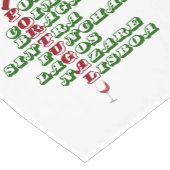 Portugiesische Weine für den Baumwolltisch Kurzer Tischläufer (Ecke)