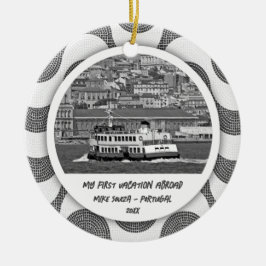 Portugiesische Wellen Kopfstein Erster Urlaub Keramik Ornament