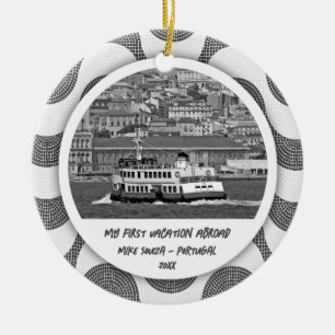 Portugiesische Wellen Kopfstein Erster Urlaub Keramik Ornament