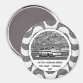 Portugiesische Wellen Kopfstein Erster Urlaub Magnet (Vorderseite/Rückseite)