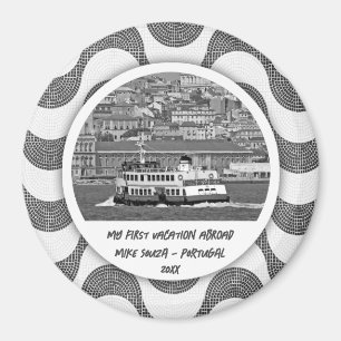 Portugiesische Wellen Kopfstein Erster Urlaub Magnet