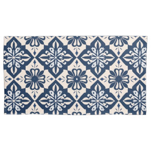 Portugiesischer Azulejo Blau und Weiß Kissenbezug
