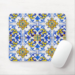 Portugiesischer Azulejo Tile Mosaik Computer Mousepad