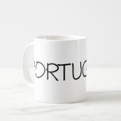 portugiesischer Becher Kaffeetasse (Vorderseite Links)