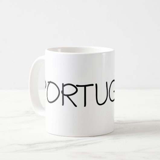portugiesischer Becher Kaffeetasse (Vorderseite Links)