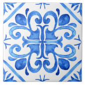 Portugiesischer Blauer Azulejo Fliese (Vorderseite)