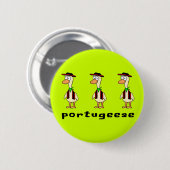 Portugiesischer Button (Vorne & Hinten)