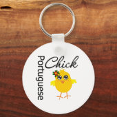 Portugiesischer Chick Schlüsselanhänger (Vorderseite)
