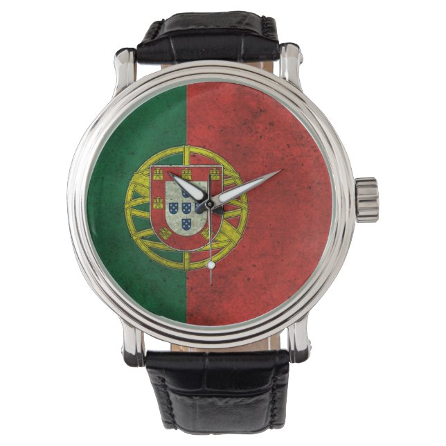 Portugiesischer Effekt auf das Alter von Stahl Armbanduhr (Vorderseite)
