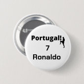 Portugiesischer Fußballspieler anpassbar Button (Vorne & Hinten)