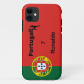 Portugiesischer Fußballspieler anpassbar Case-Mate iPhone Hülle (Rückseite)