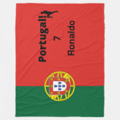 Portugiesischer Fußballspieler anpassbar Fleecedecke (Vorderseite)