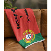 Portugiesischer Fußballspieler anpassbar Fleecedecke