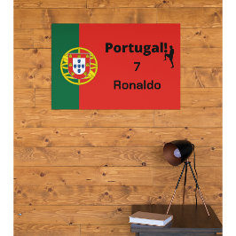 Portugiesischer Fußballspieler anpassbar Poster
