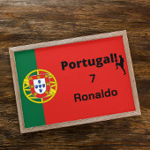 Portugiesischer Fußballspieler anpassbar Poster