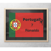 Portugiesischer Fußballspieler anpassbar Poster