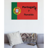 Portugiesischer Fußballspieler anpassbar Poster