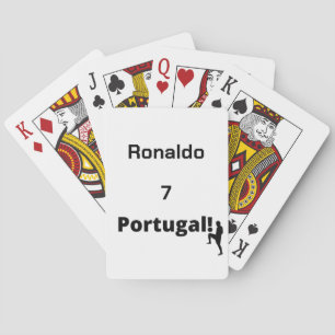 Portugiesischer Fußballspieler anpassbar Spielkarten