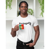 Portugiesischer Fußballspieler anpassbar Zweifarbige Tasse