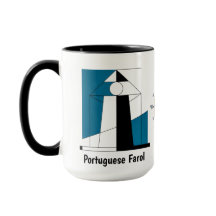 Portugiesischer Leuchtturm-Becher – Moderne Farol-