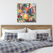 portugiesischer Markt | Sonia Delaunay-Terk | Leinwanddruck (Insitu (Schlafzimmer))