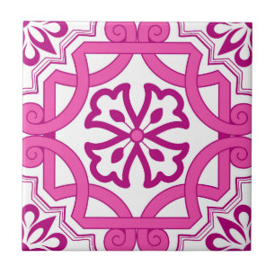 Portugiesischer Mittelmeer-Rosa-Mosaik Fliese