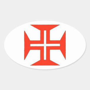 Portugiesischer Oval-Aufkleber Ovaler Aufkleber