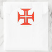 Portugiesischer Oval-Aufkleber Ovaler Aufkleber (Tasche)