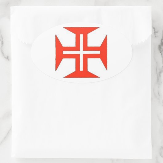 Portugiesischer Oval-Aufkleber Ovaler Aufkleber (Tasche)