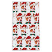 Portugiesischer Podengo Dog Breed Christmas Stars Kleine Geschenktüte (Rückseite)