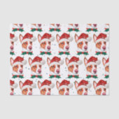 Portugiesischer Podengo Dog Breed Christmas Stars Seidenpapier (Vorderseite)