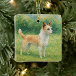 Portugiesischer Podengo Keramikornament