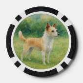 Portugiesischer Podengo Pokerchips (Rückseite)