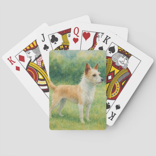 Portugiesischer Podengo Spielkarten (Rückseite)
