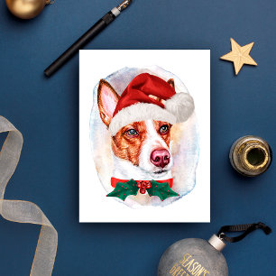 Portugiesischer Podengo Weihnachtsgeschenke für Hu Feiertagspostkarte