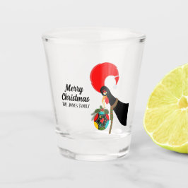 Portugiesischer Rooster Holly Weihnachtsbauble Schnapsglas