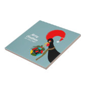 Portugiesischer Rooster und heilige Weihnachtsbaub Fliese (Seite)