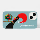Portugiesischer Rooster und heilige Weihnachtsbaub iPhone Hülle (Rückseite (Horizontal))