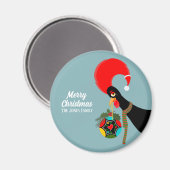 Portugiesischer Rooster und heilige Weihnachtsbaub Magnet (Vorderseite/Rückseite)