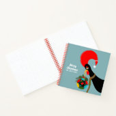Portugiesischer Rooster und heilige Weihnachtsbaub Notizblock (Innenseite)