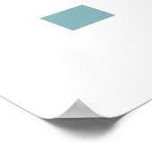 Portugiesischer Rooster und heilige Weihnachtsbaub Poster (Ecke)