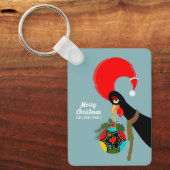 Portugiesischer Rooster und heilige Weihnachtsbaub Schlüsselanhänger (Vorderseite)