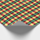 Portugiesischer Rooster von Barcelos farbenprächti Geschenkpapier (Ecke)