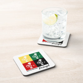 Portugiesischer Rooster von Barcelos farbenprächti Getränkeuntersetzer